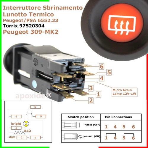Interruttore sbrinamento - interruttore,